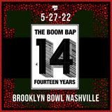 THE BOOM BAP 14 YEAR ANNIVERSARY