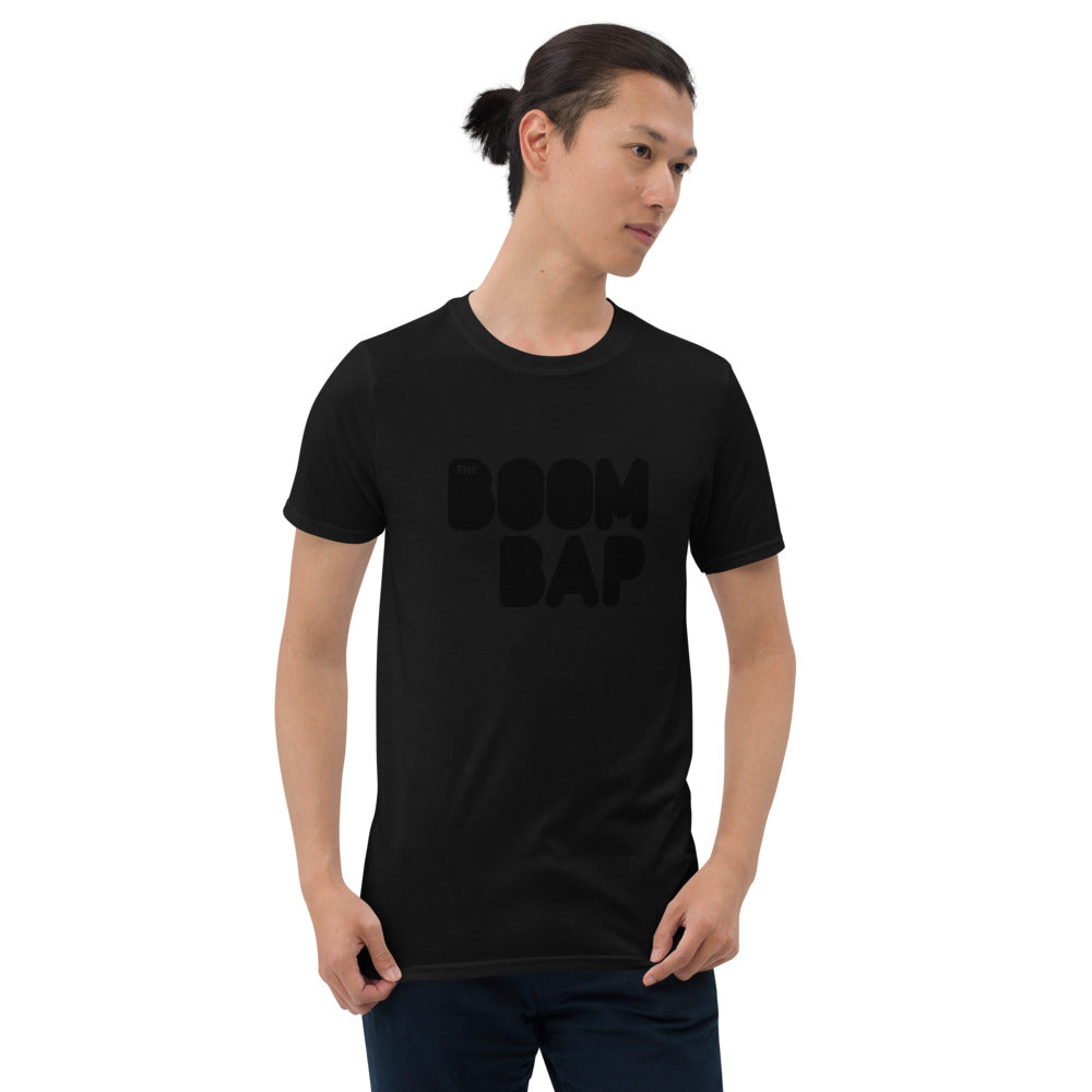 THE BOOM BAP (Black On Black) Logo Shirt
